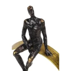 Black Resin Modern Sculpture, Man 15" X 9" X 5" -Michaels Decor Sale D492909S 9