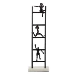 Black Metal Contemporary Sculpture, Geometric 27" X 5" X 9" 12 Black Metal Contemporary Sculpture, Geometric 27" X 5" X 9" -Michaels Decor Sale D492927S 3