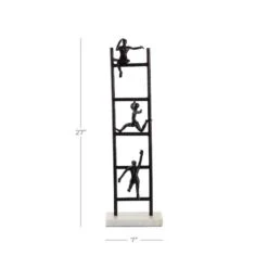 Black Metal Contemporary Sculpture, Geometric 27" X 5" X 9" 14 Black Metal Contemporary Sculpture, Geometric 27" X 5" X 9" -Michaels Decor Sale D492927S 5