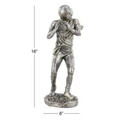 Silver Polystone Sculpture, Baseball Player 16" X 6" X 6" 16 Silver Polystone Sculpture, Baseball Player 16" X 6" X 6" -Michaels Decor Sale D492939S 6