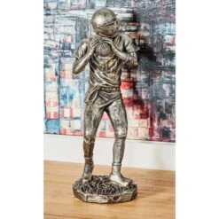 Silver Polystone Sculpture, Baseball Player 16" X 6" X 6" 17 Silver Polystone Sculpture, Baseball Player 16" X 6" X 6" -Michaels Decor Sale D492939S 7