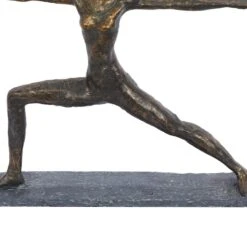 Brass Polystone Modern Sculpture, Yoga 12" X 14" X 3" -Michaels Decor Sale D492942S 5
