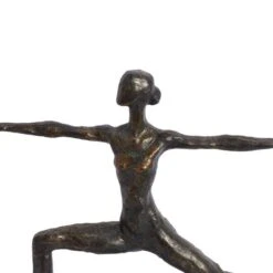Brass Polystone Modern Sculpture, Yoga 12" X 14" X 3" -Michaels Decor Sale D492942S 6