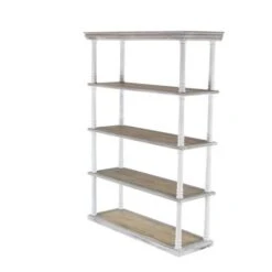 Brown Wood Farmhouse Shelving Unit, 64 " X 47 " X 15 " -Michaels Decor Sale D493174S 3