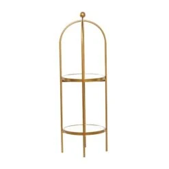 Gold Metal Glam Standing Mirror Shelves, 46" X 16" X 18" 12 Gold Metal Glam Standing Mirror Shelves, 46" X 16" X 18" -Michaels Decor Sale D493182S 2