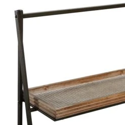 Brown Wood Industrial Wall Shelving Unit, 47 " X 21 " X 12 " -Michaels Decor Sale D493191S 3
