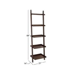 Brown Wood Traditional Shelving Unit, 69 " X 21 " X 14 " -Michaels Decor Sale D493195S 7