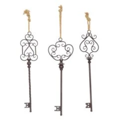 31" Black Metal Skeleton Key Industrial Wall Décor Set -Michaels Decor Sale D493572S 5