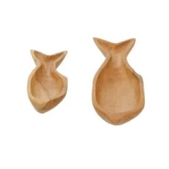 Brown Fish Teak Wood Coastal Style Tray Set -Michaels Decor Sale D493656S 5