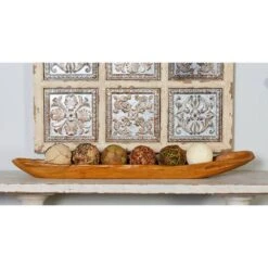 Brown Natural Ship Teak Wood Rustic Tray -Michaels Decor Sale D493676S 8