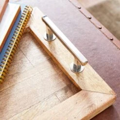 Dark Brown Mango Wood Rustic Tray -Michaels Decor Sale D493677S 7