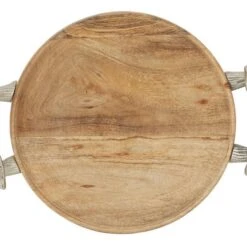 Brown Round Mango Wood Farmhouse Tray Set -Michaels Decor Sale D493681S 10