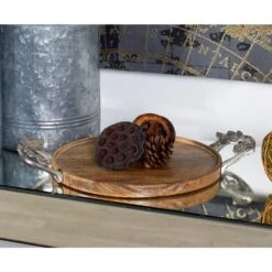 Brown Round Mango Wood Farmhouse Tray Set -Michaels Decor Sale D493681S 12