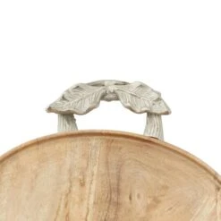 Brown Round Mango Wood Farmhouse Tray Set -Michaels Decor Sale D493681S 8