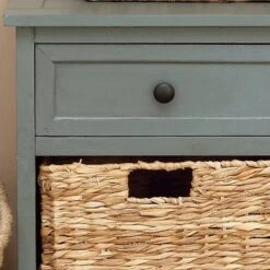 Traditional 4-Basket Turquoise Storage Cabinet -Michaels Decor Sale D493828S 7