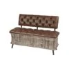 Brown Chinese Fir Rustic Bench, 32" X 47" X 20" -Michaels Decor Sale D493830S 1