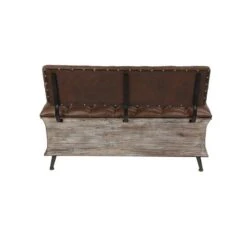 Brown Chinese Fir Rustic Bench, 32" X 47" X 20" -Michaels Decor Sale D493830S 7