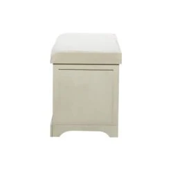 White Traditional Wood Storage Bench, 20" X 34" -Michaels Decor Sale D493839S 3