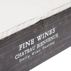 Brown Industrial Metal Storage Bench, 17" X 48" -Michaels Decor Sale D493844S 6