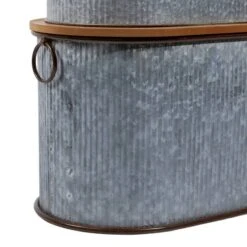 Set Of 3 Brown Metal Farmhouse Storage Bench, 23", 48" -Michaels Decor Sale D493846S 8