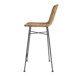 Hello Honey® 40.5" Beige Rattan Bar Stool With Black Metal Frame -Michaels Decor Sale D493861S 5
