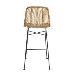 Hello Honey® 40.5" Beige Rattan Bar Stool With Black Metal Frame -Michaels Decor Sale D493861S 9