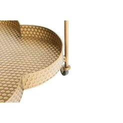 Hello Honey® 28.5" 2-Tier Clover Shaped Metal Bar Cart On Caster Wheels Antique Brass 13 Hello Honey® 28.5" 2-Tier Clover Shaped Metal Bar Cart On Caster Wheels Antique Brass -Michaels Decor Sale D494062S 3
