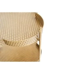 Hello Honey® 28.5" 2-Tier Clover Shaped Metal Bar Cart On Caster Wheels Antique Brass 14 Hello Honey® 28.5" 2-Tier Clover Shaped Metal Bar Cart On Caster Wheels Antique Brass -Michaels Decor Sale D494062S 4