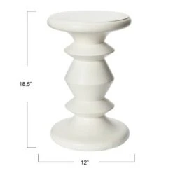 Hello Honey® Berns Mid-Century Modern Solid Mango Table With Flat Top White -Michaels Decor Sale D494125S 5