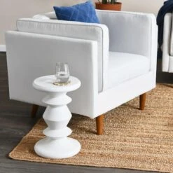 Hello Honey® Berns Mid-Century Modern Solid Mango Table With Flat Top White -Michaels Decor Sale D494125S 6