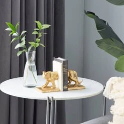 5" Gold Iron Cougar Glam Bookends -Michaels Decor Sale D494213S 7