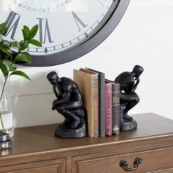 9" Black The Thinker Vintage Bookends -Michaels Decor Sale D494216S 6