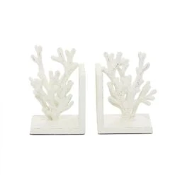 7" Coral Metal Bookend Set White -Michaels Decor Sale D494217S 6