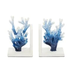 7" Coral Metal Bookend Set Blue -Michaels Decor Sale D494223S 6
