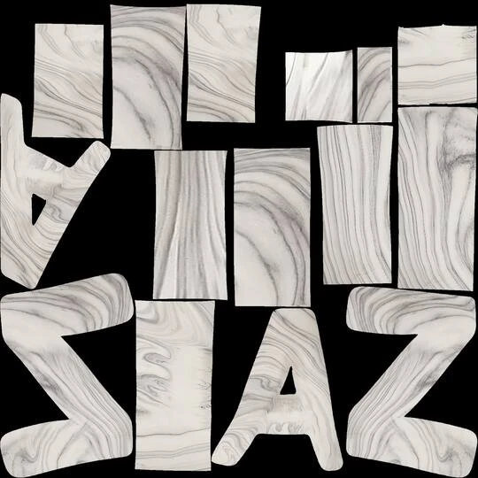 CosmoLiving By 8" Cosmopolitan Contemporary A & Z Dolomite Bookend Set White 7 CosmoLiving By 8" Cosmopolitan Contemporary A & Z Dolomite Bookend Set White - Image 5