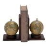 8" Rustic Brown Wood Globe Bookends -Michaels Decor Sale D494232S 1