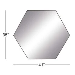 Clear Contemporary Wood Wall Mirror, 35" X 41" 12 Clear Contemporary Wood Wall Mirror, 35" X 41" -Michaels Decor Sale D494446S 4