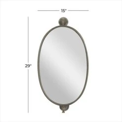 29" Oval Wood Wall Mirror Black -Michaels Decor Sale D494466S 7