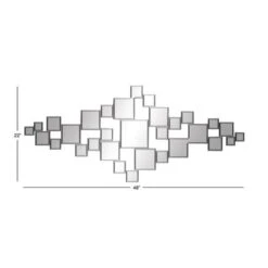 Silver Glam Wood Wall Mirror, 48" X 21" -Michaels Decor Sale D494481S 5