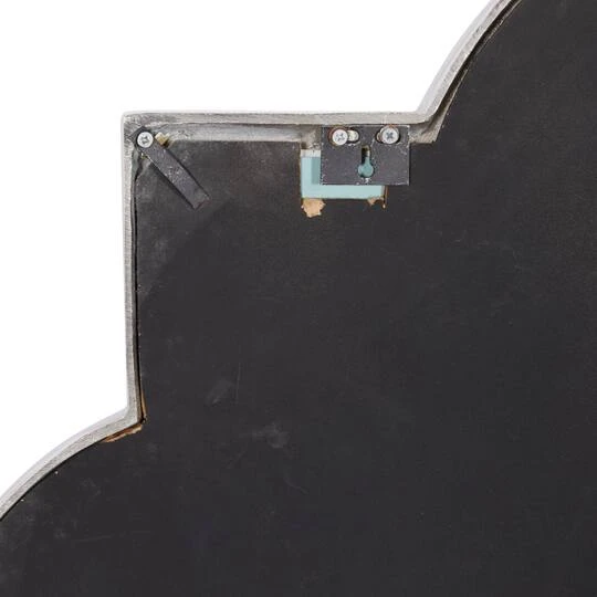 Gray Glam Aluminum Wall Mirror, 40" X 40" 7 Gray Glam Aluminum Wall Mirror, 40" X 40" - Image 5