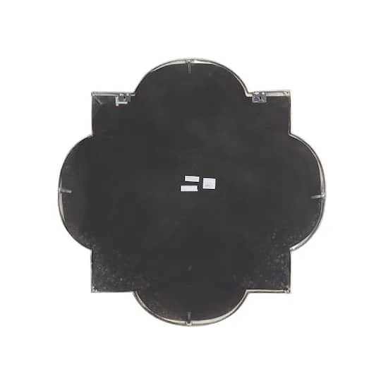 Gray Glam Aluminum Wall Mirror, 40" X 40" 8 Gray Glam Aluminum Wall Mirror, 40" X 40" - Image 6