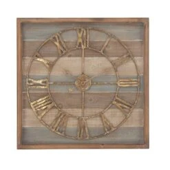 Brown Contemporary Wood Wall Clock, 30" X 30" -Michaels Decor Sale D495809S 3