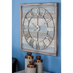 Brown Contemporary Wood Wall Clock, 30" X 30" -Michaels Decor Sale D495809S 8