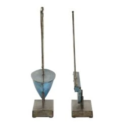 Set Of 2 Blue Metal Coastal Sail Boat Sculpture, 17", 16" -Michaels Decor Sale D501423S 3