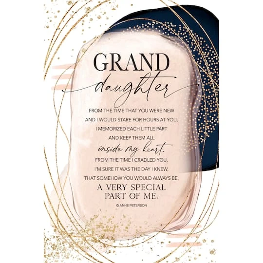 Granddaughter Plaque 3 Granddaughter Plaque