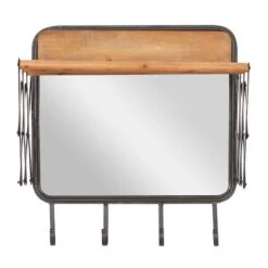 Brown Metal Industrial Wall Hook, 19" X 19" X 14" -Michaels Decor Sale D502370S 4