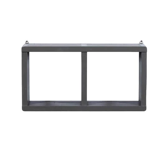 Gray Wood Contemporary Wall Shelf, 12" X 23" X 7" 5 Gray Wood Contemporary Wall Shelf, 12" X 23" X 7" - Image 3