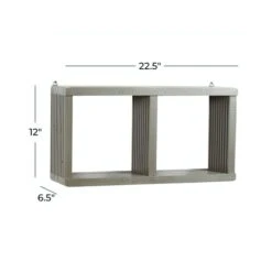 Gray Wood Contemporary Wall Shelf, 12" X 23" X 7" 18 Gray Wood Contemporary Wall Shelf, 12" X 23" X 7" -Michaels Decor Sale D502372S 7