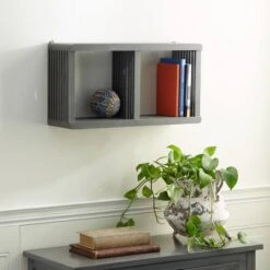 Gray Wood Contemporary Wall Shelf, 12" X 23" X 7" 19 Gray Wood Contemporary Wall Shelf, 12" X 23" X 7" -Michaels Decor Sale D502372S 8