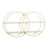 CosmoLiving By Cosmopolitan Gold Metal Contemporary Wall Shelf, 18" X 30" X 6" -Michaels Decor Sale D502376S 1